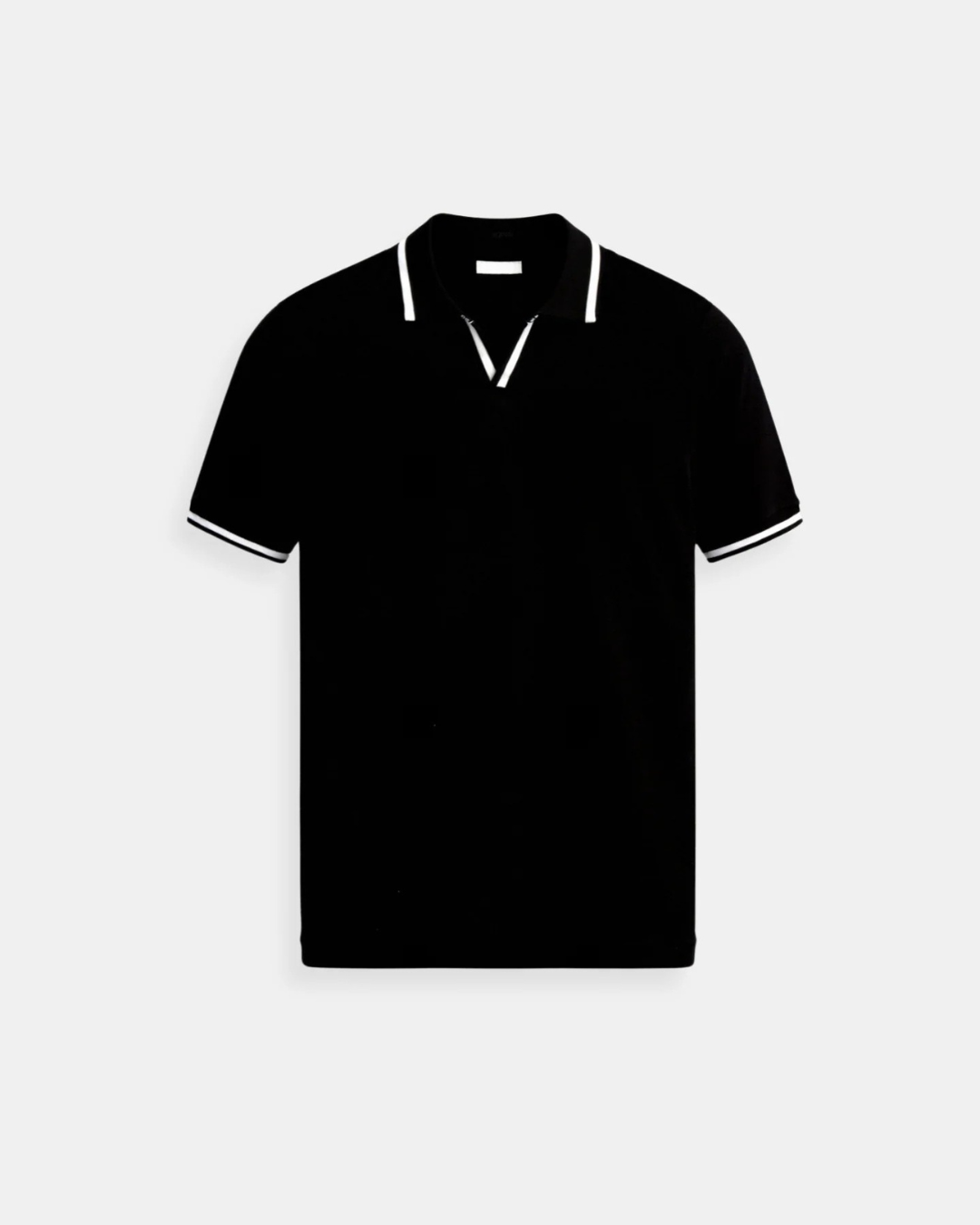 HARRINGTON OXFORD | CONTRAST TRIM KNIT POLO SHIRT FOR MEN