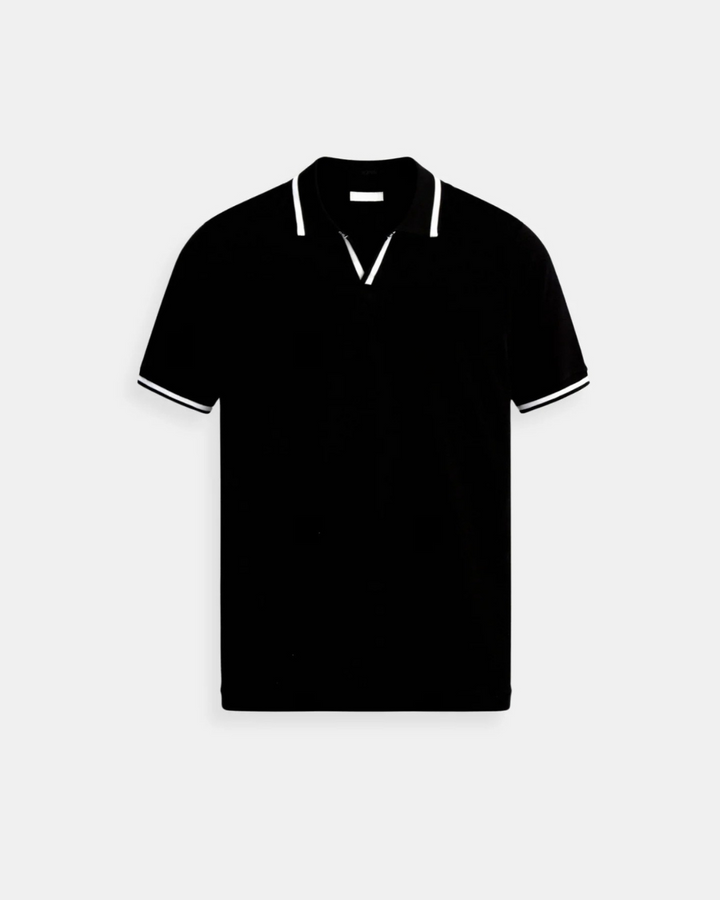 HARRINGTON OXFORD | CONTRAST TRIM KNIT POLO SHIRT FOR MEN