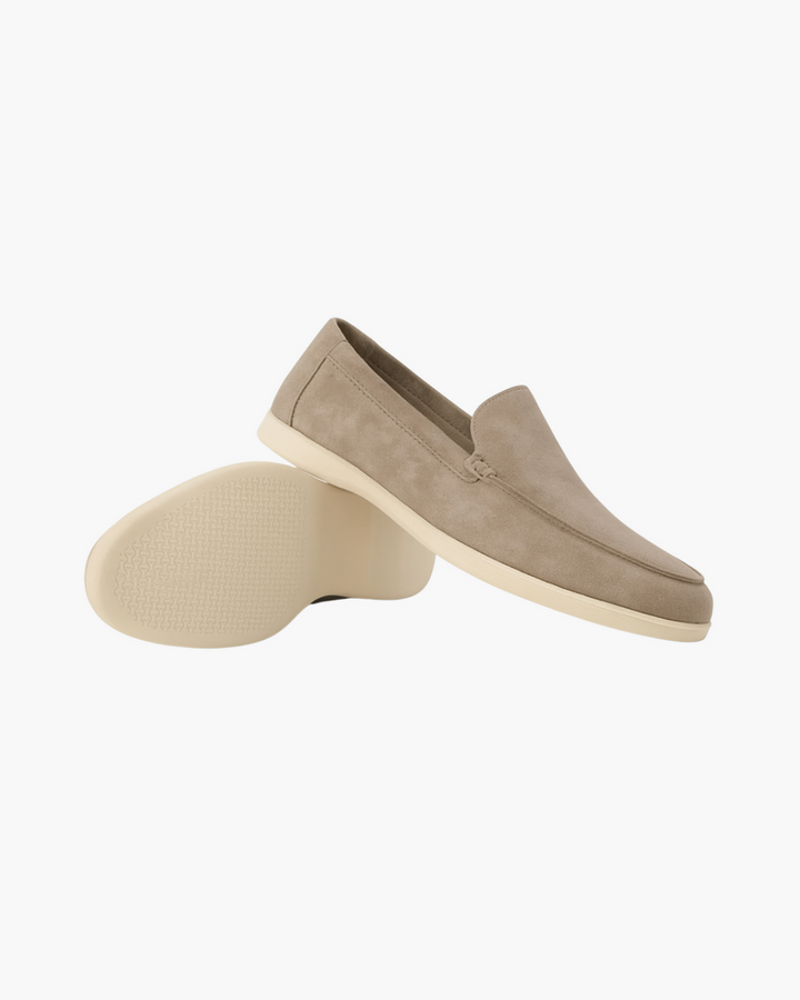 Arthur Leather Suede Loafer, view 3 - Elena Harper