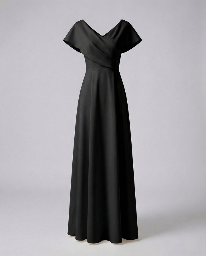 Women's Evening Dress with Cape Sleeves