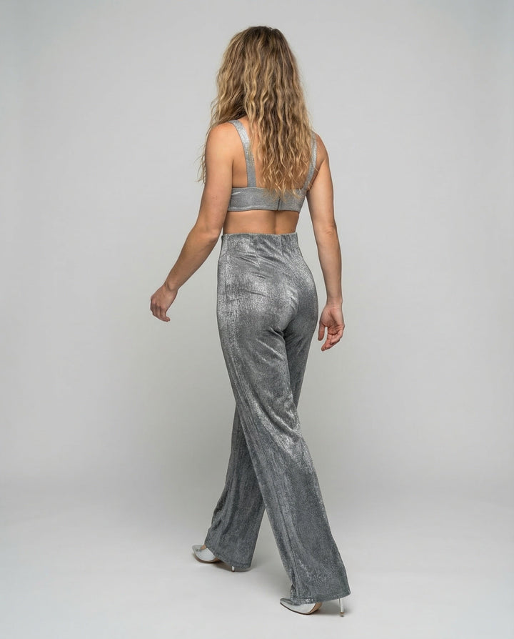 Women's Evening Palazzo Pants Shimmering
