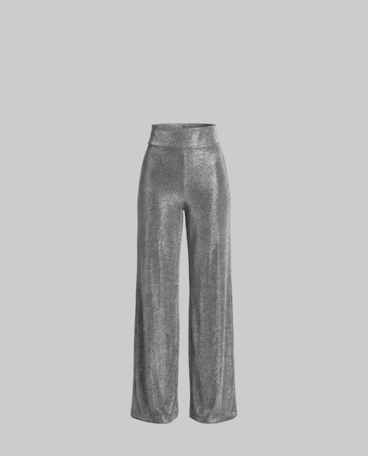 Women's Evening Palazzo Pants Shimmering