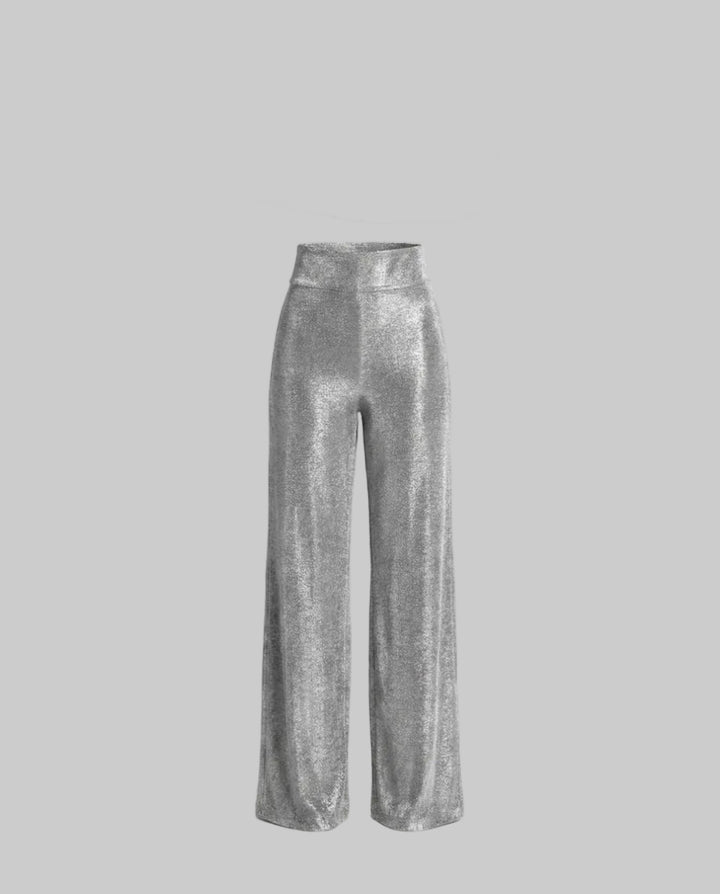 Women's Evening Palazzo Pants Shimmering