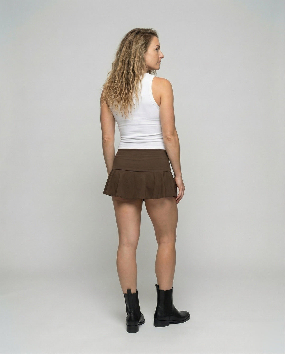 Ladies Agile Ruffle Sport Mini Skirt