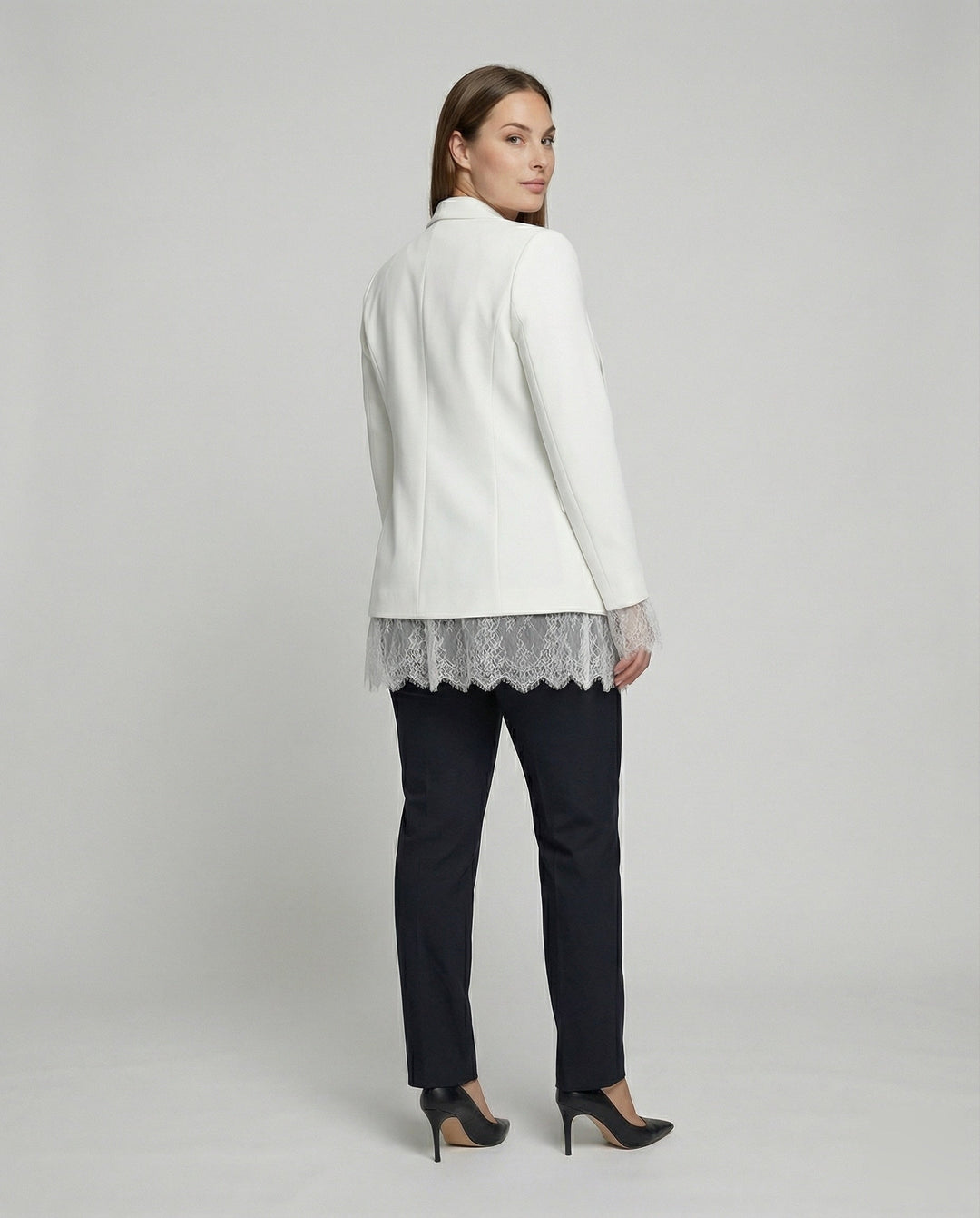 Ladies' Fancy Ruffled Mini Blazer Coat