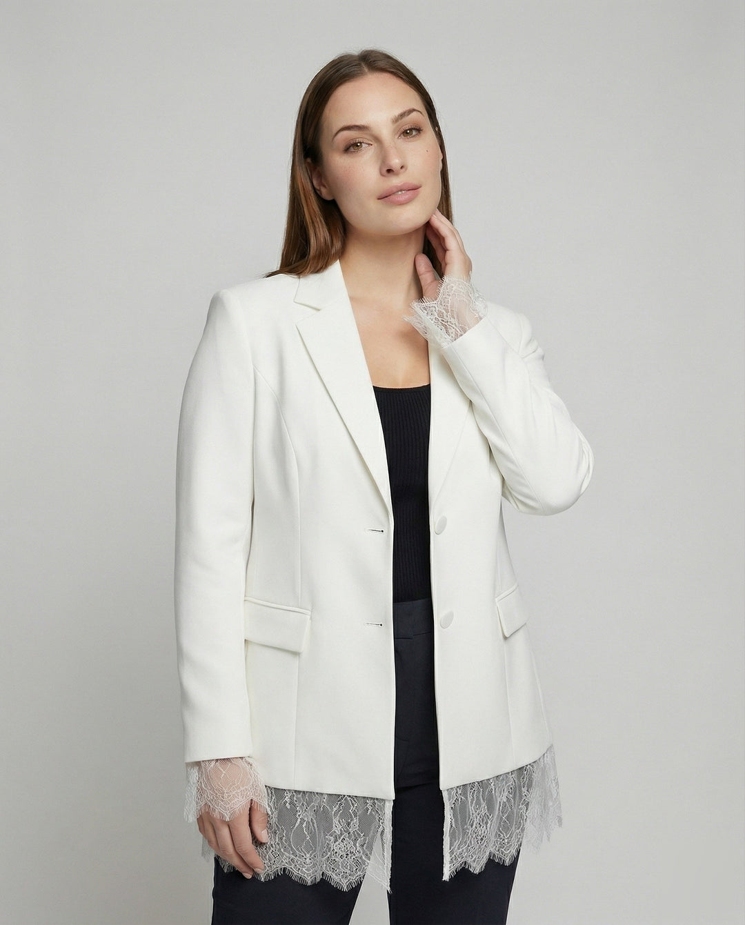 Ladies' Fancy Ruffled Mini Blazer Coat