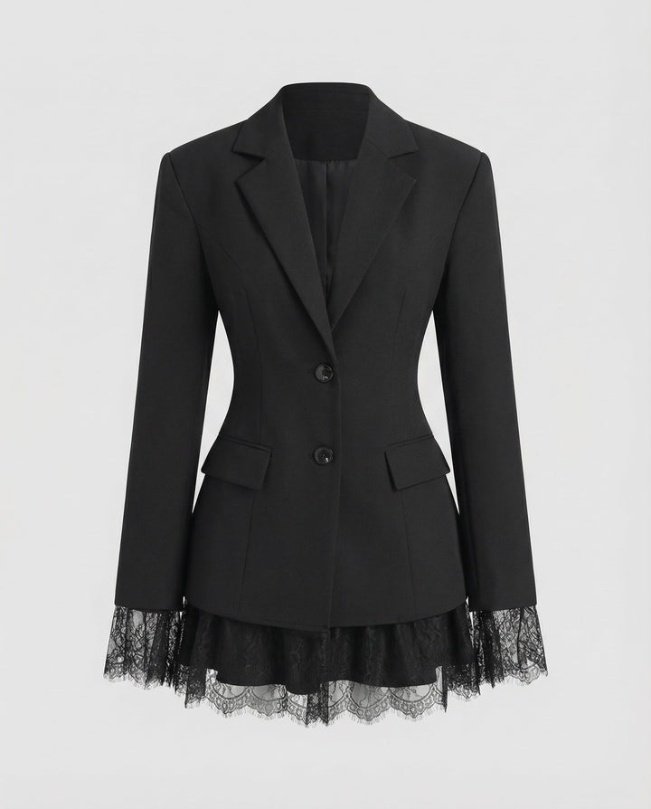 Ladies' Fancy Ruffled Mini Blazer Coat