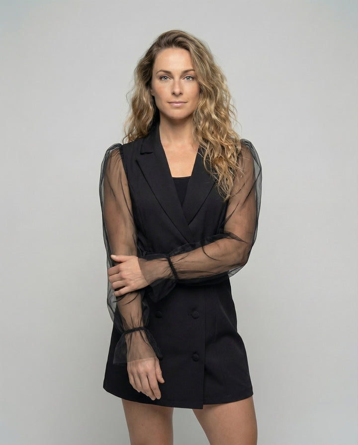 Women's Attractive Blazer Style Mini Dress