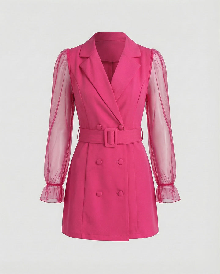 Women's Attractive Blazer Style Mini Dress