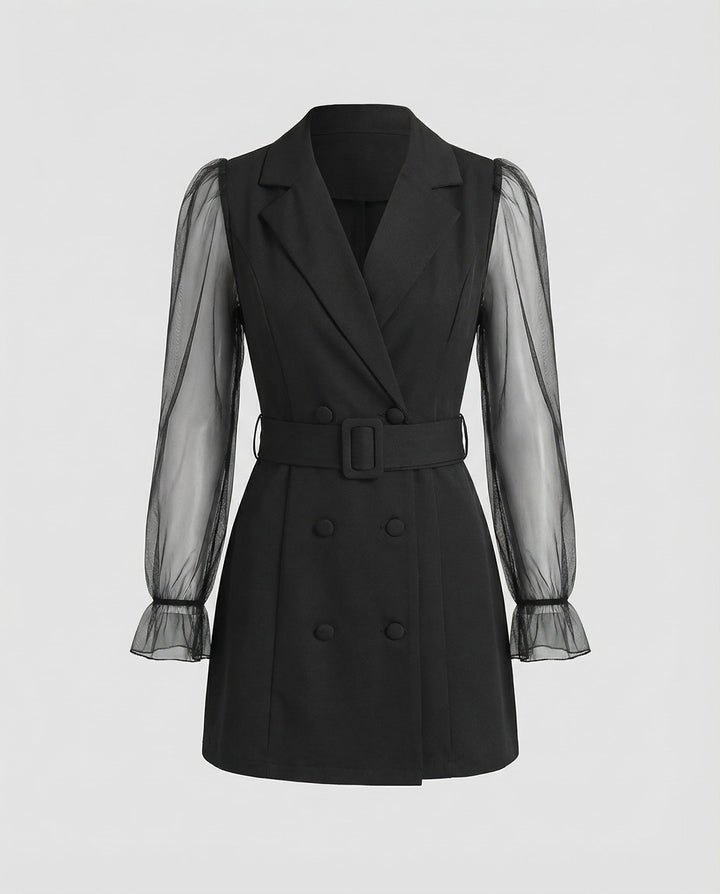 Women's Attractive Blazer Style Mini Dress