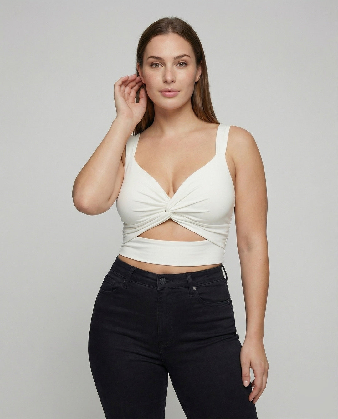 Women’s Cropped Knot Jersey Top
