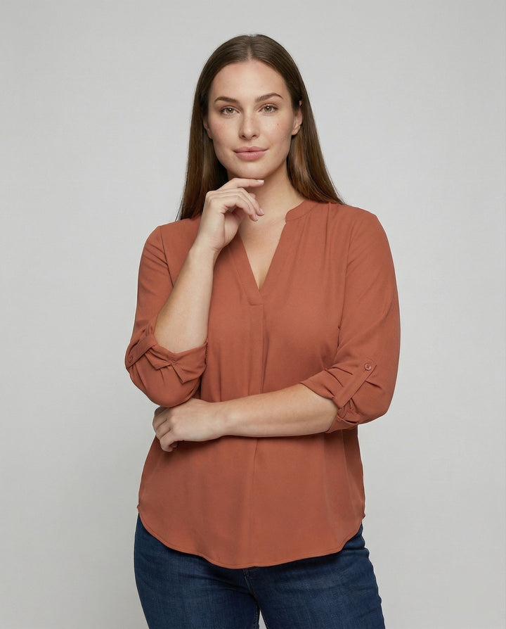 Ladies' Asymmetrical Chiffon Blouse
