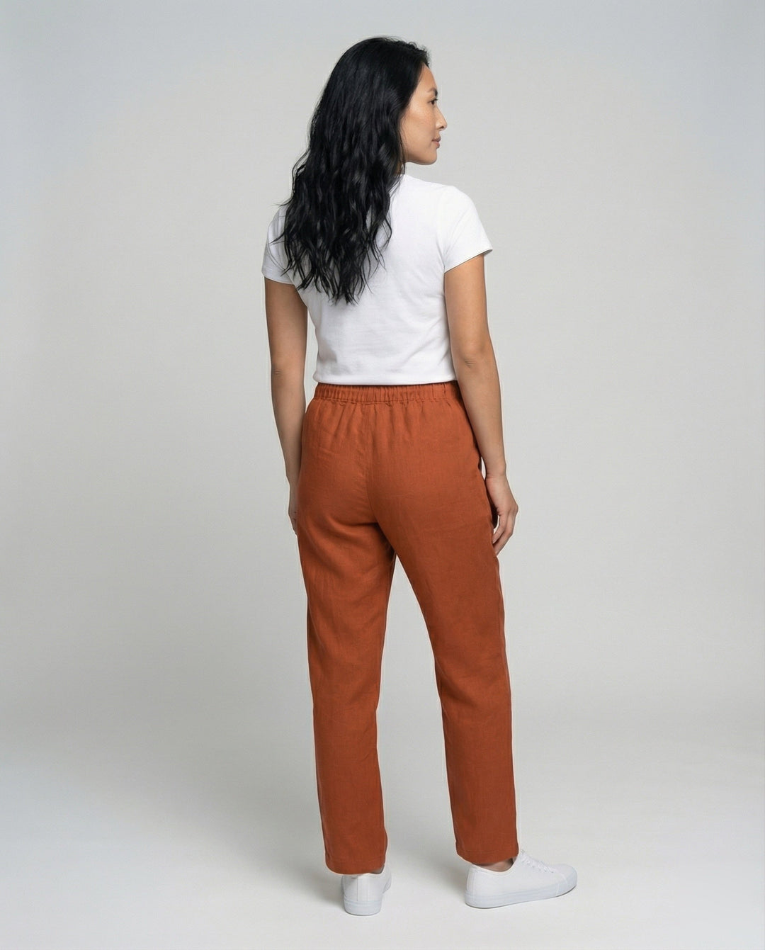 Women's Comfortable Drawstring Linen Blend Pants
