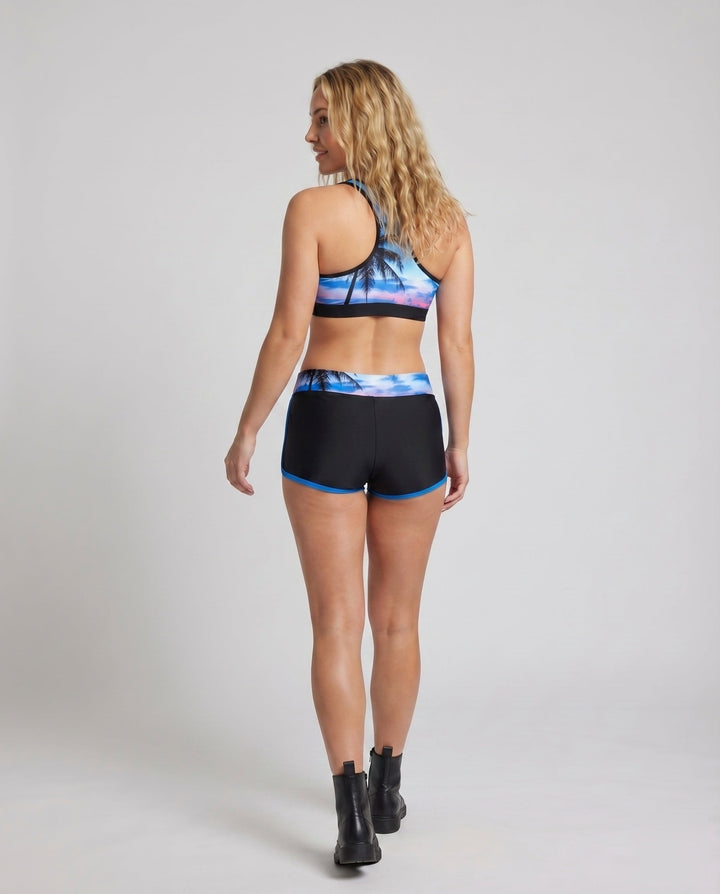 Ladies' Sporty Swim Set Bustier Swim Shorts