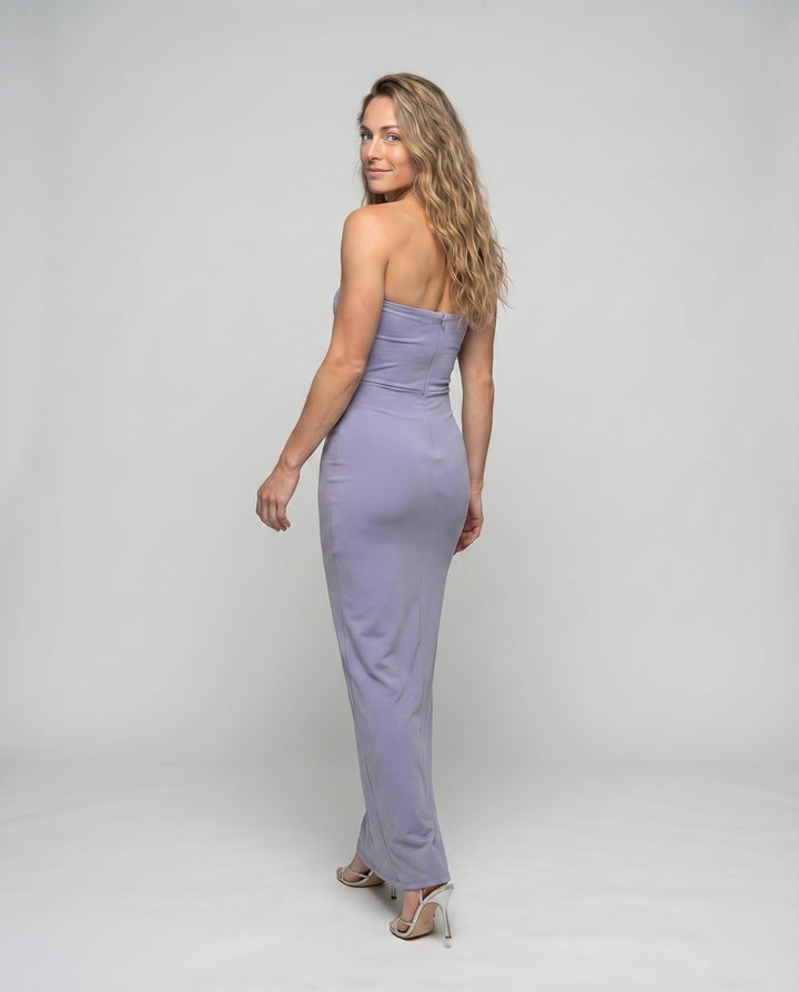 Women's Evening Dress with Cut-outs Ruched Waist Mermaid Cut