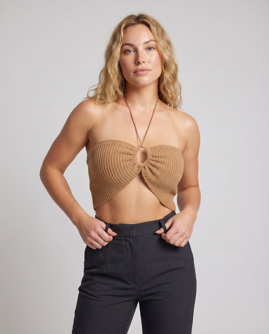 Women's Bandeau Top with Decorative Knot