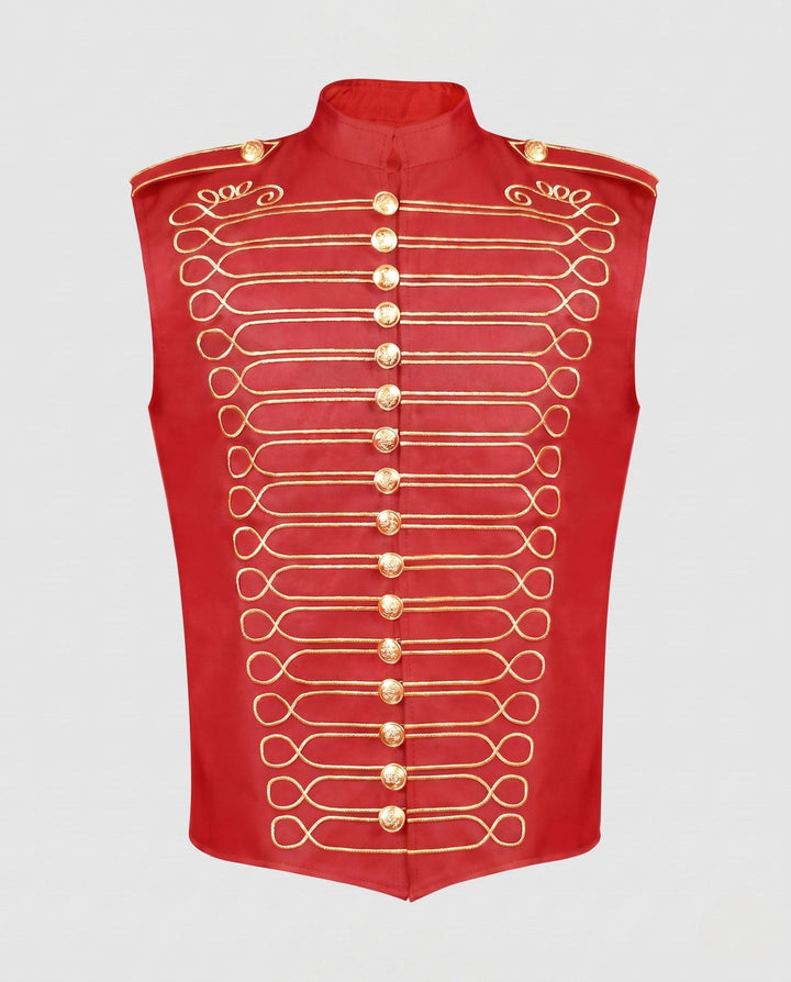 Women's Military Style Evening Vest Echo Archive, view 5 - Elena Harper