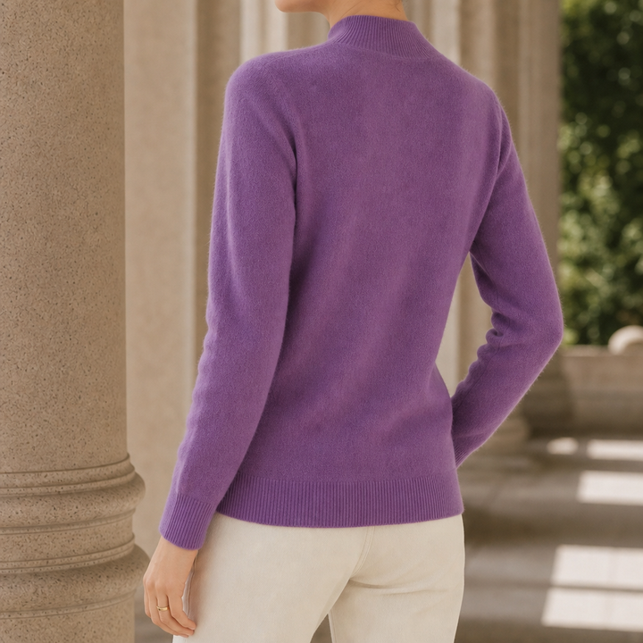 Women's Pullover | Stand-up Collar & Regular Fit