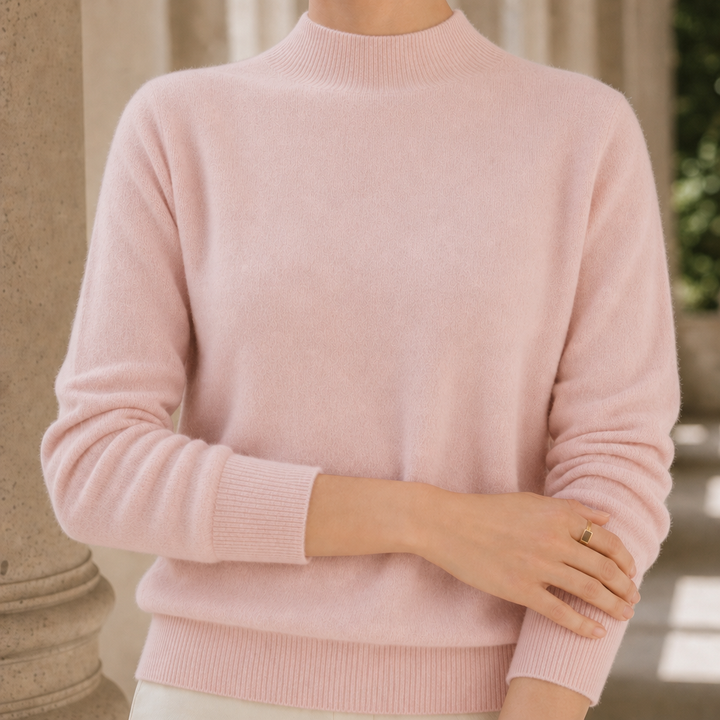 Women's Pullover | Stand-up Collar & Regular Fit