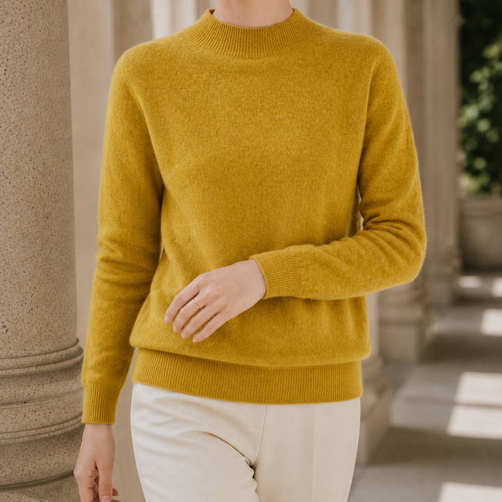 Women's Pullover | Stand-up Collar & Regular Fit