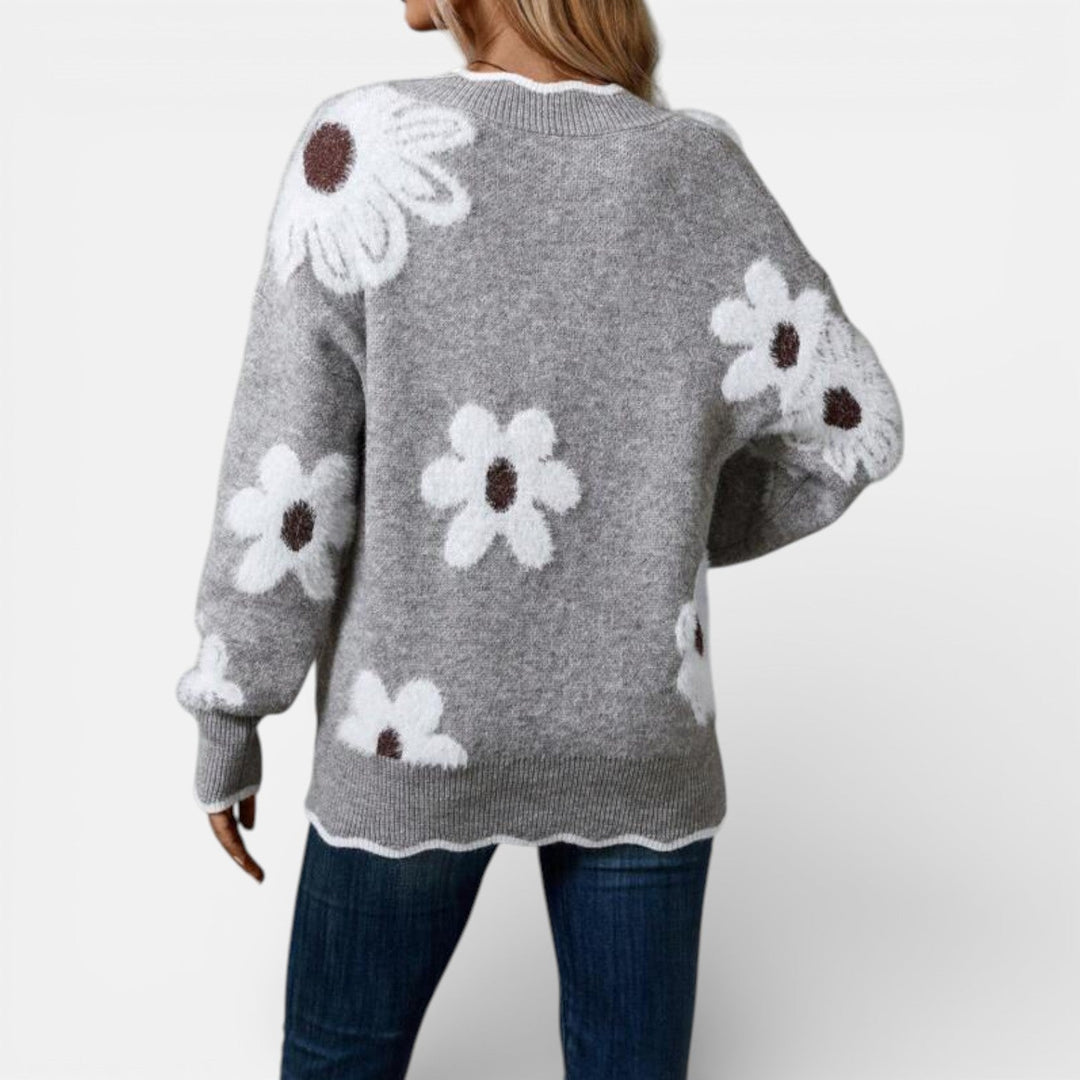 Women's Pullover | V-Neck & Warm Comfort