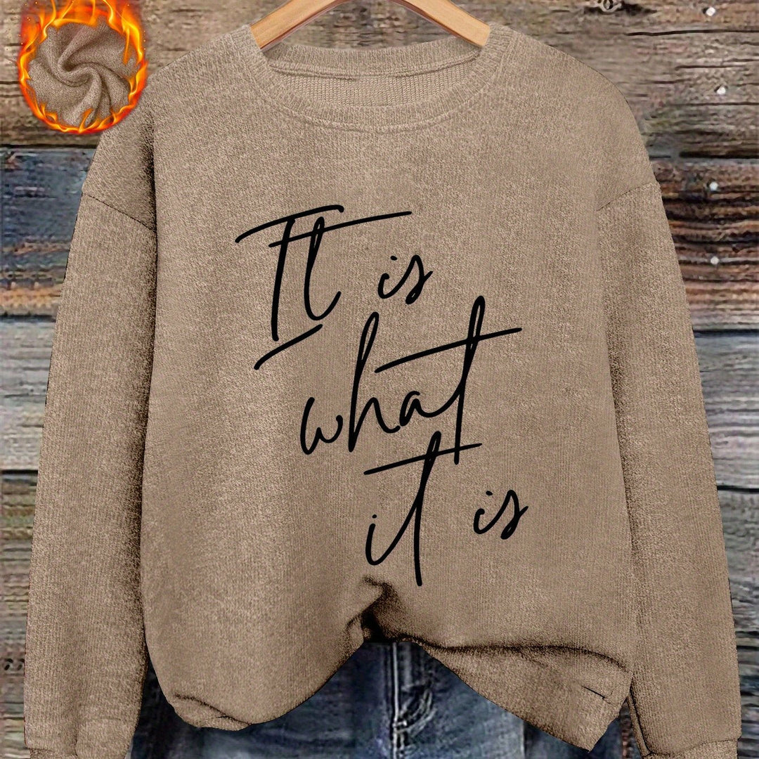 Women's Pullover | Warm with Round Neckline