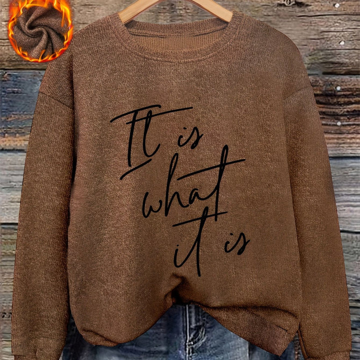 Women's Pullover | Warm with Round Neckline