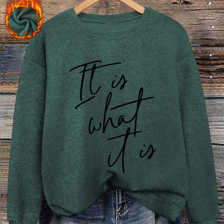 Women's Pullover | Warm with Round Neckline