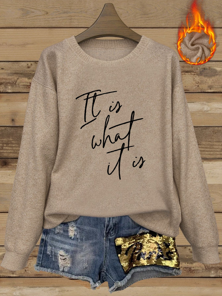 Women's Pullover | Warm with Round Neckline