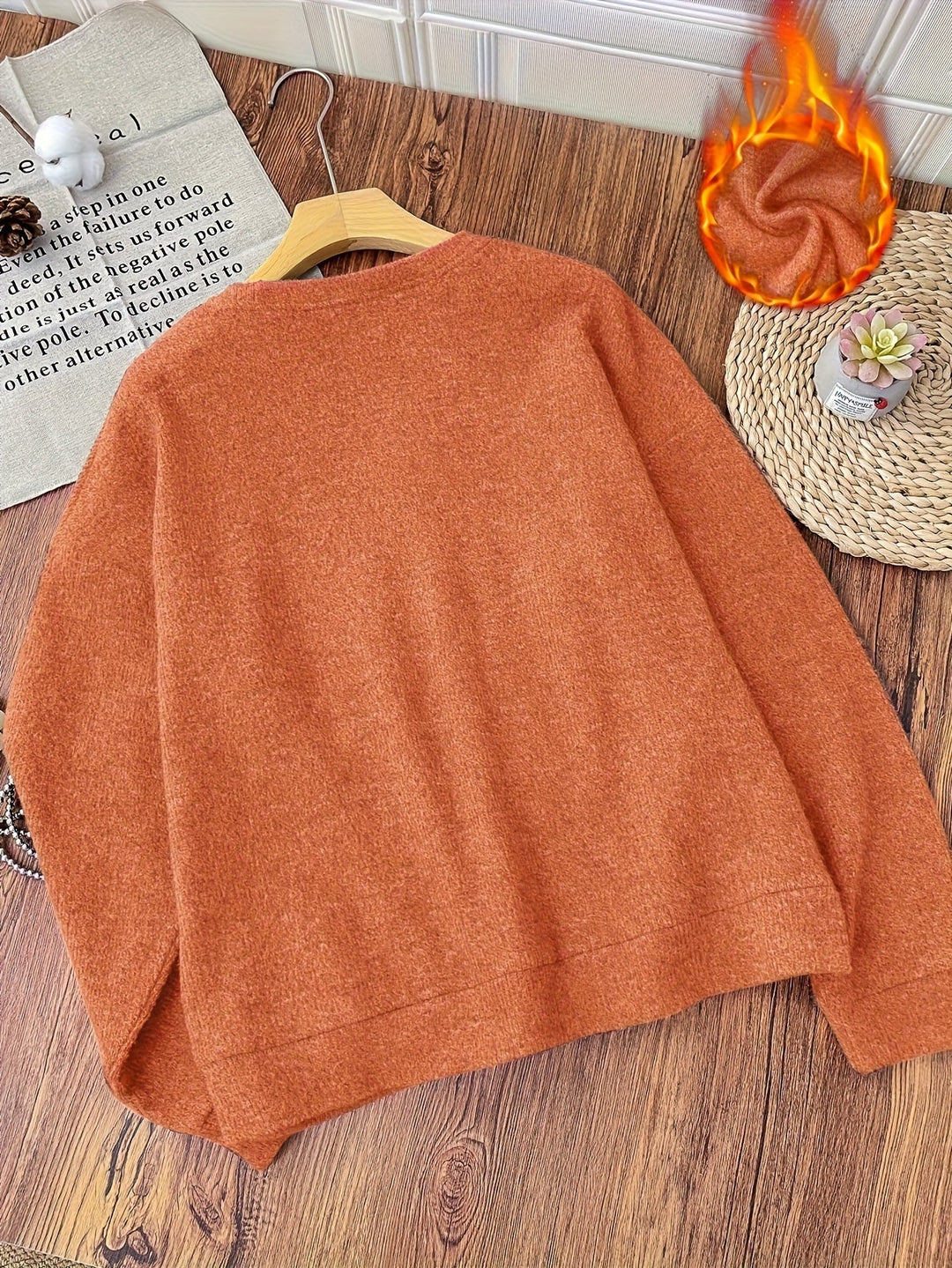 Women's Pullover | Warm with Round Neckline