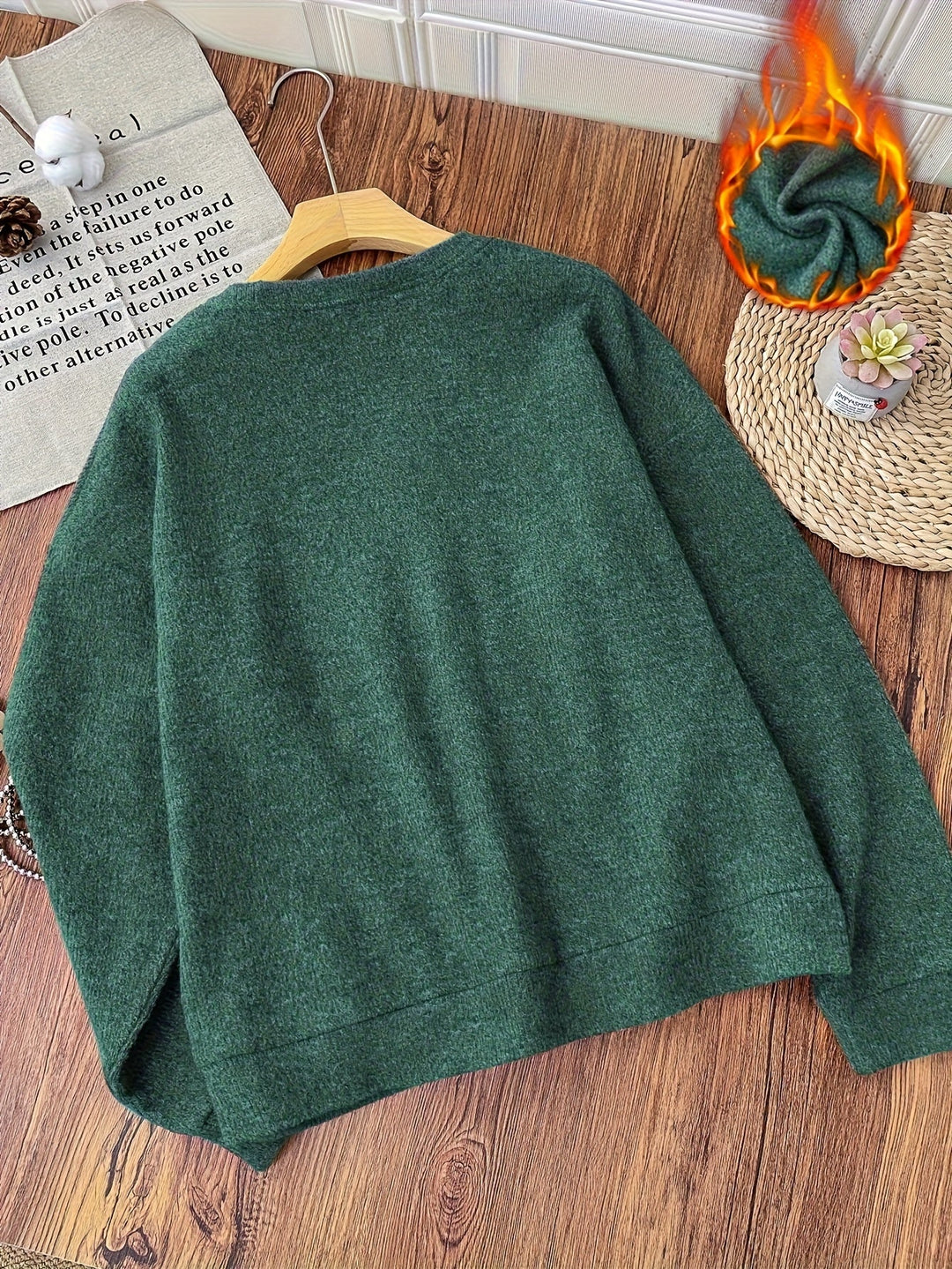 Women's Pullover | Warm with Round Neckline