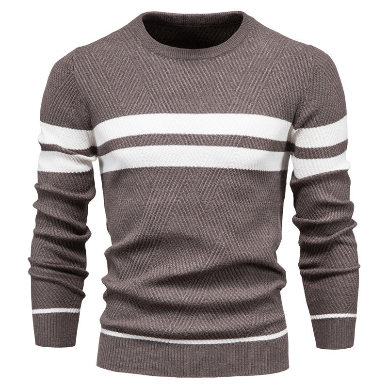 Men's Pullover Striped & Regular Fit, view 6 - Elena Harper
