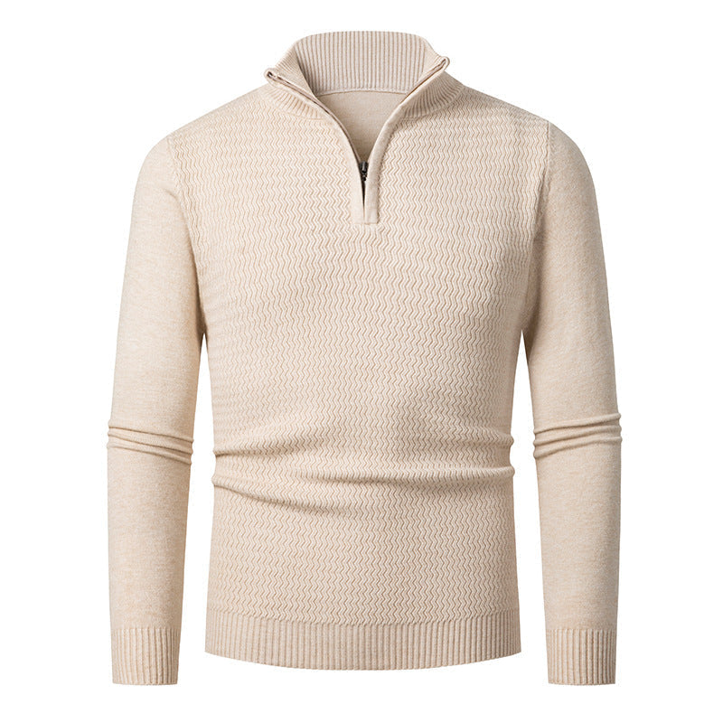 Men's Pullover | Wave Structure & Half Zip