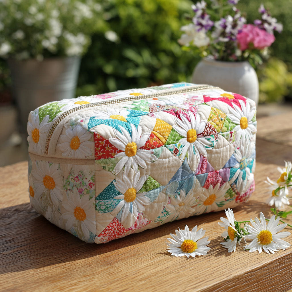 Bea Gentle Meadow Quilted Cosmetic Bag - Elena Harper