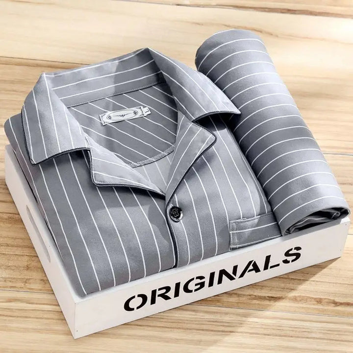 Men's Pajama Set | Button Placket & High Comfort