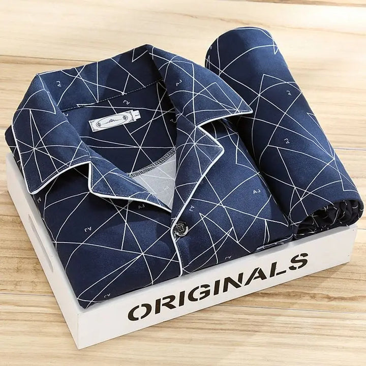 Men's Pajama Set | Button Placket & High Comfort