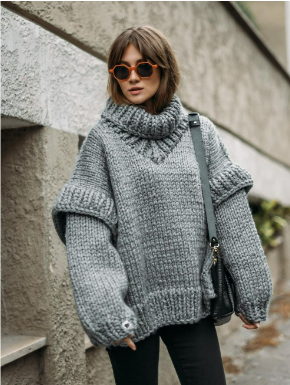 Ivienne - Oversized Knitted Sweater