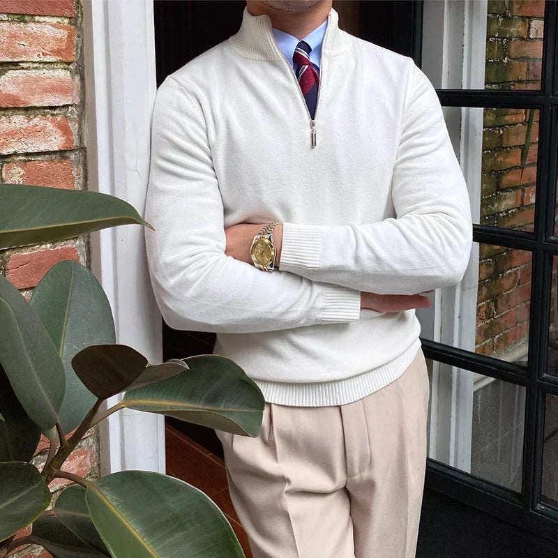 Quarter-Zip Pullover for Men | Fitted Cut & Comfort