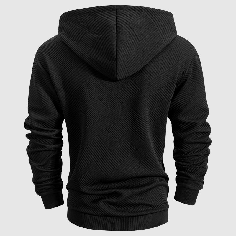 LAURENT MONACO | QUARTER ZIP COLLAR SWEATSHIRT