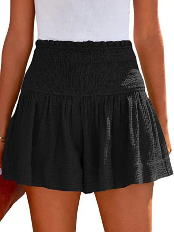 Theresa | High Waist Pleated Flowy Shorts
