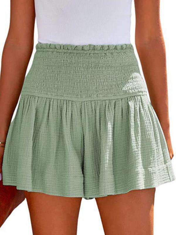 Theresa | High Waist Pleated Flowy Shorts