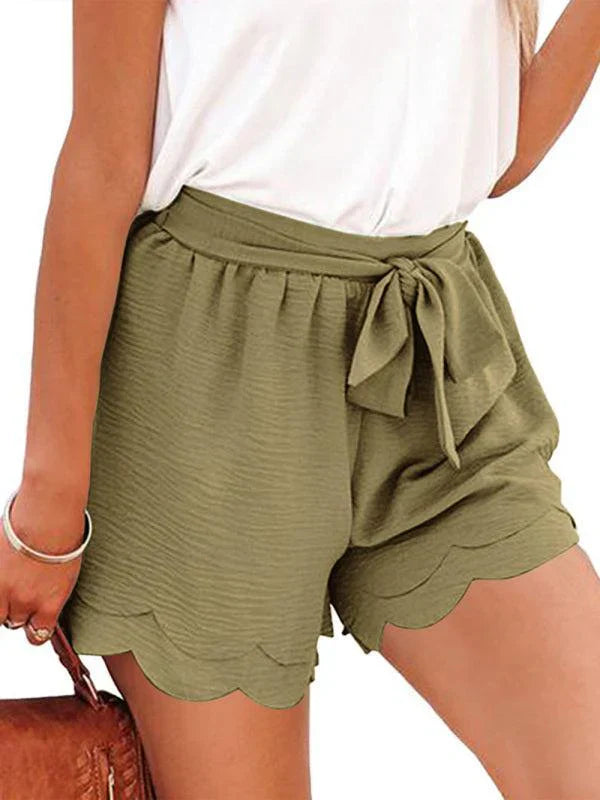 Beverley | Layered Petal Shorts Tie Waist