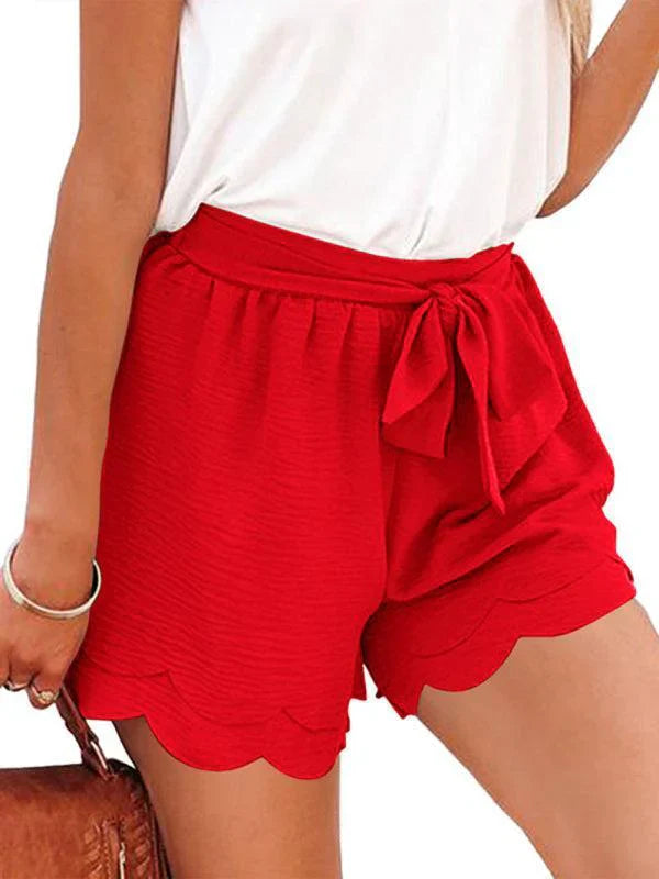 Beverley | Layered Petal Shorts Tie Waist