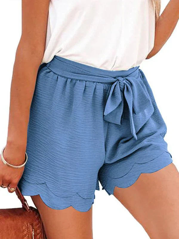 Beverley | Layered Petal Shorts Tie Waist