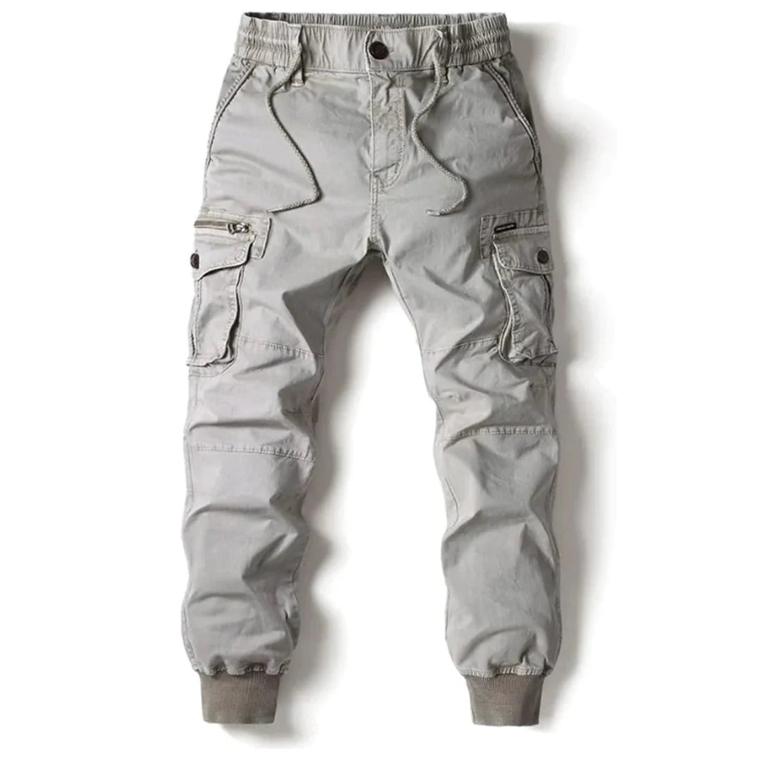 Men's Tactical Cargo Pants with Drawstring Waist