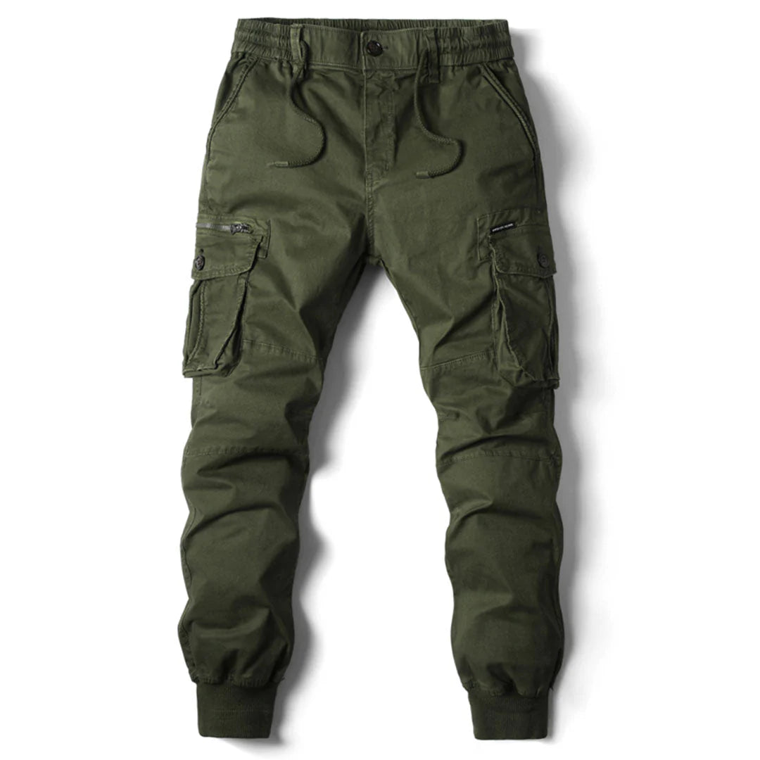 Men's Tactical Cargo Pants with Drawstring Waist