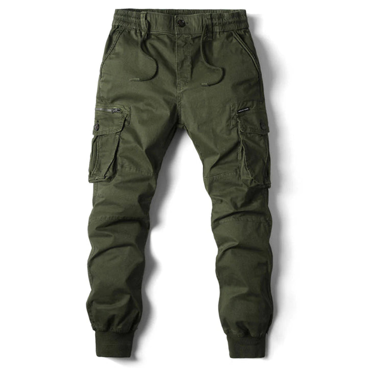 Men's Tactical Cargo Pants with Drawstring Waist