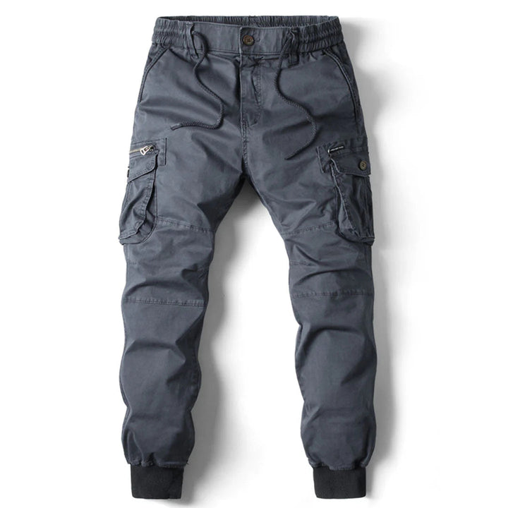 Men's Tactical Cargo Pants with Drawstring Waist