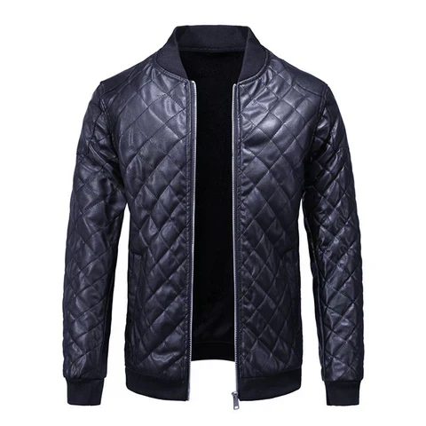 ZIPPERED HIGH COLLAR COAT FOR MEN