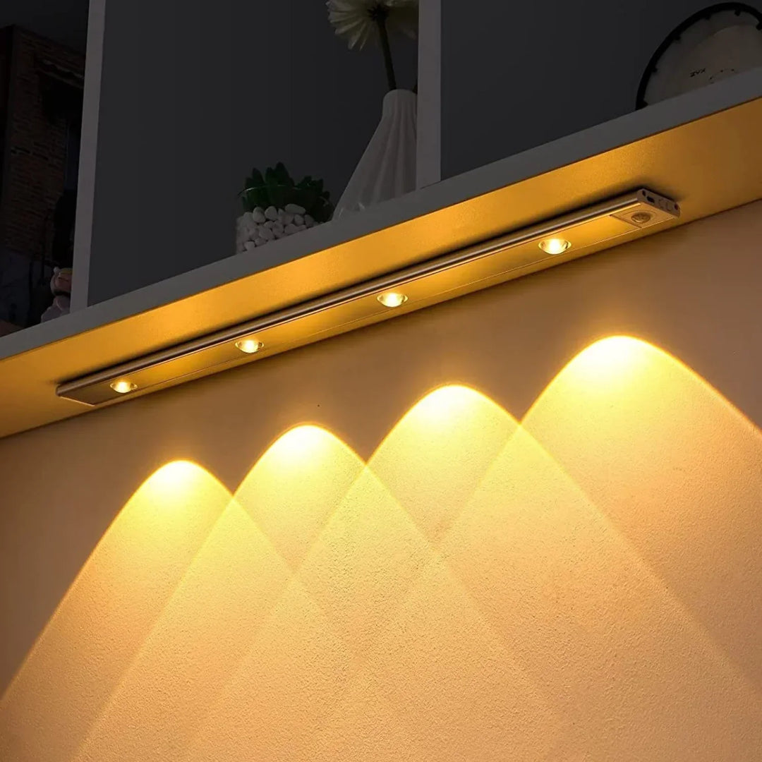 Rechargeable LED Light Bar with Motion Sensor – Wireless Aluminum